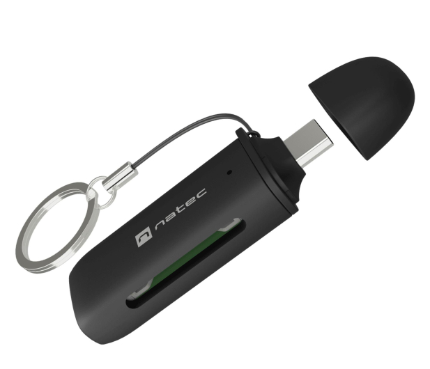 Natec CZYTNIK KART SCARAB C SD/MICRO SD USB 3.2 GEN 1 CZARNY - 1470230 - zdjęcie